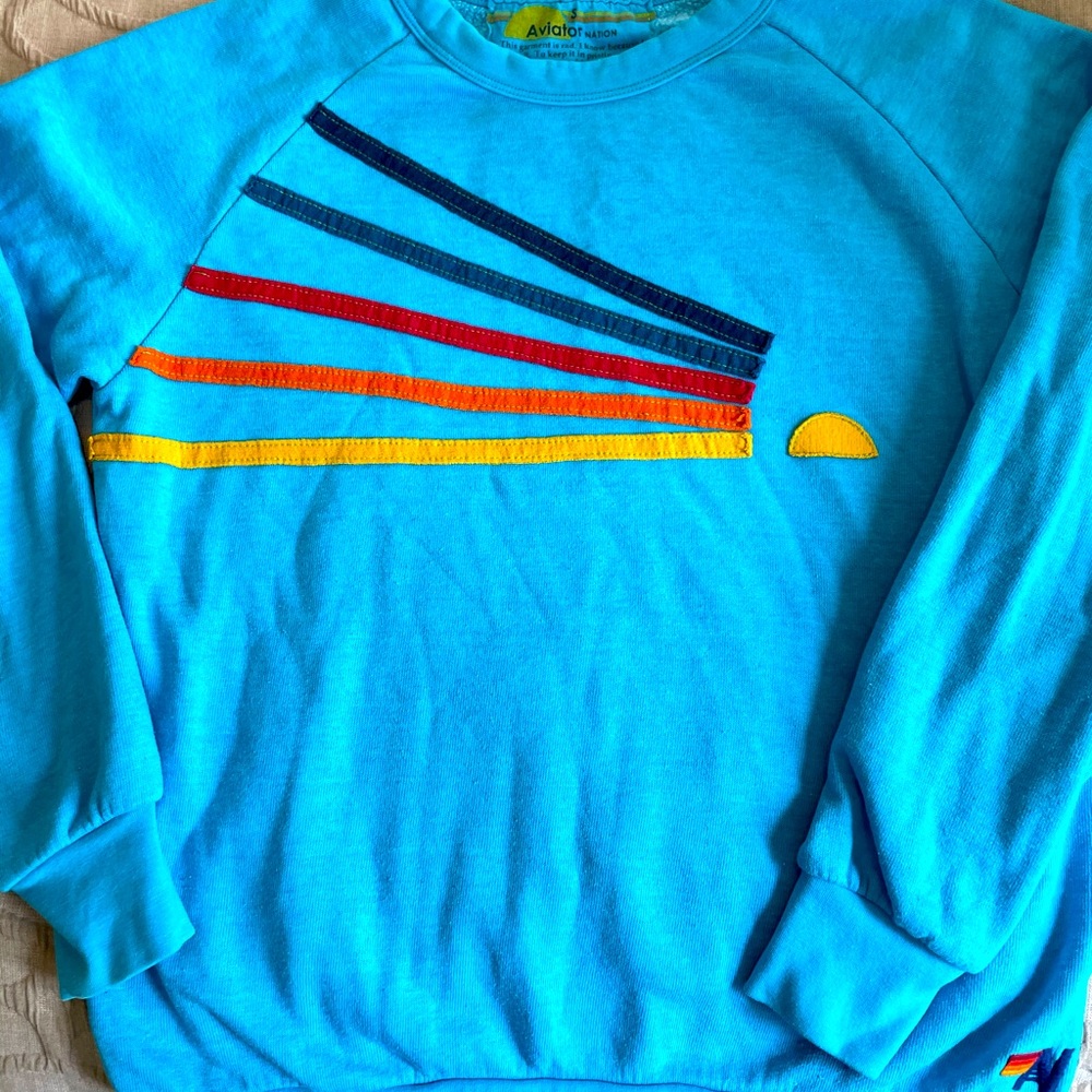 Aviator Nation sunburst sweatshirt  size small